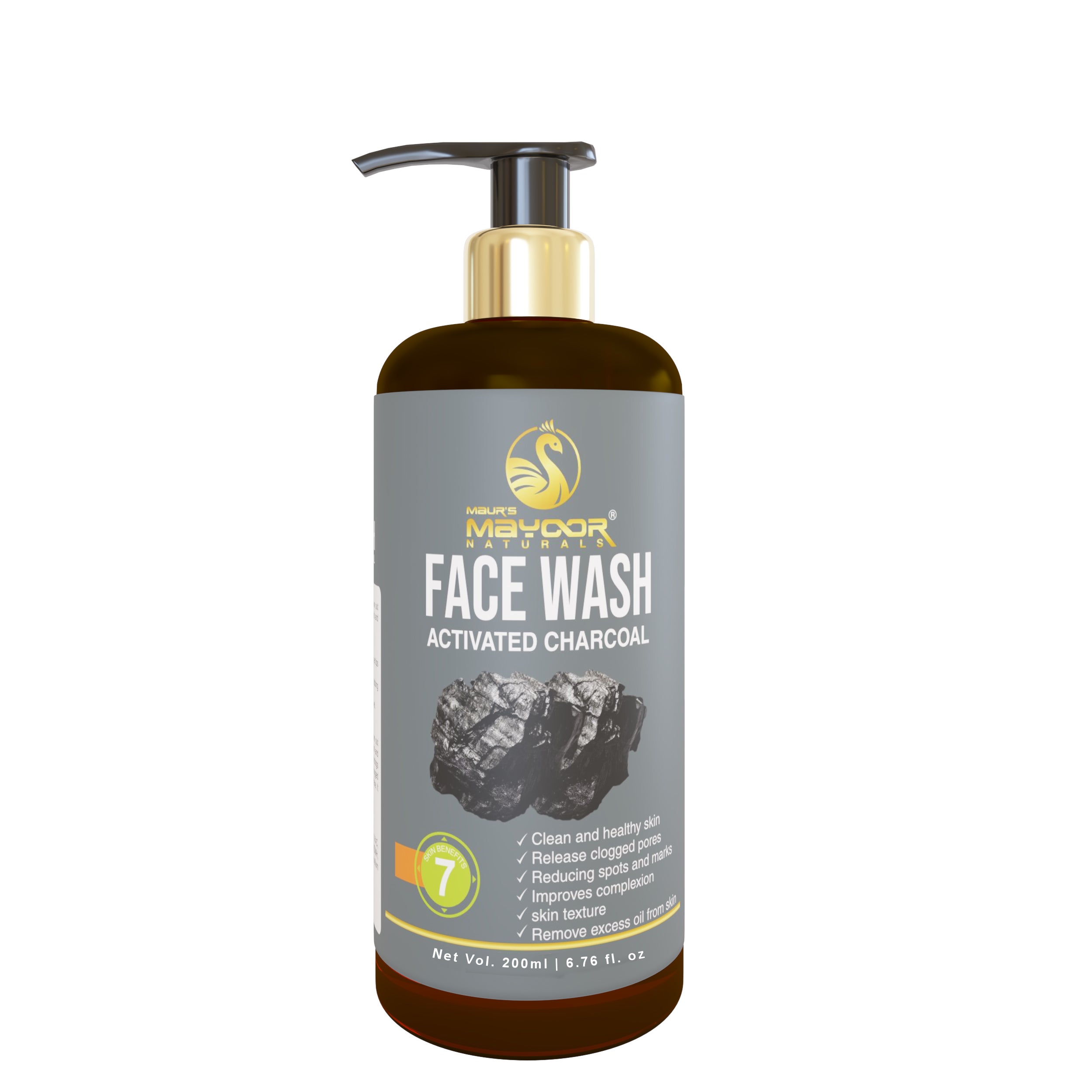 MAYOOR NATURALS CHARCOAL FACEWASH - Maur Herbals