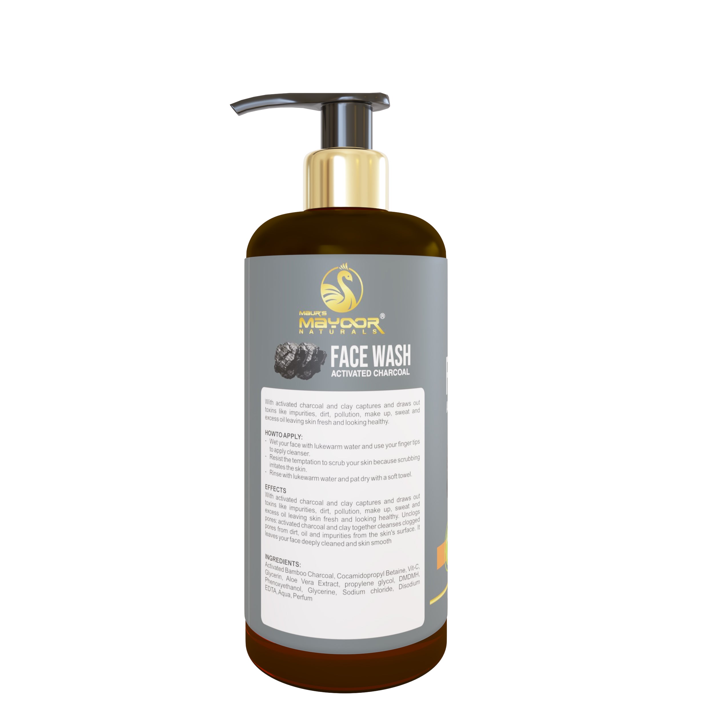 MAYOOR NATURALS CHARCOAL FACEWASH - Maur Herbals