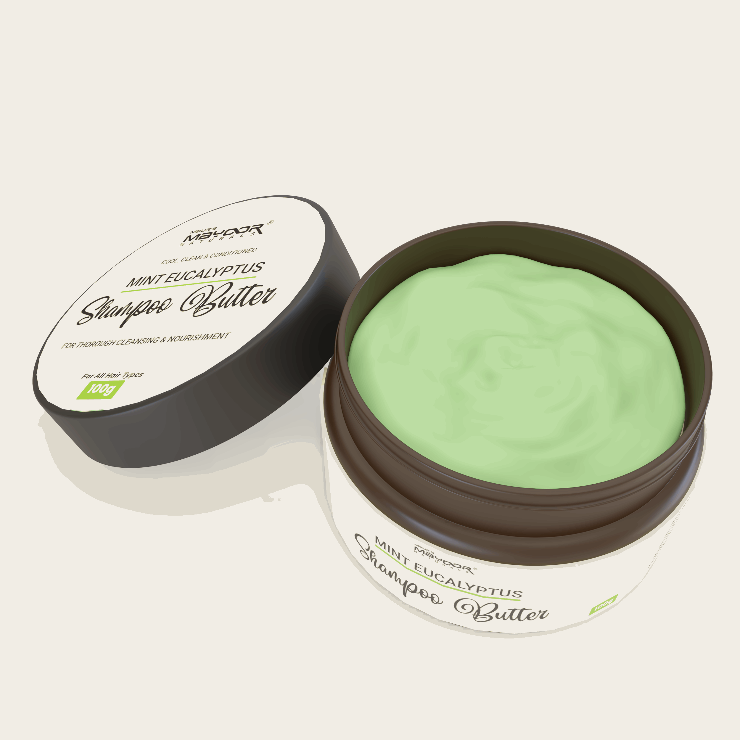 MAYOOR MINT EUCALYPTUS SHAMPOO BUTTER - Maur Herbals