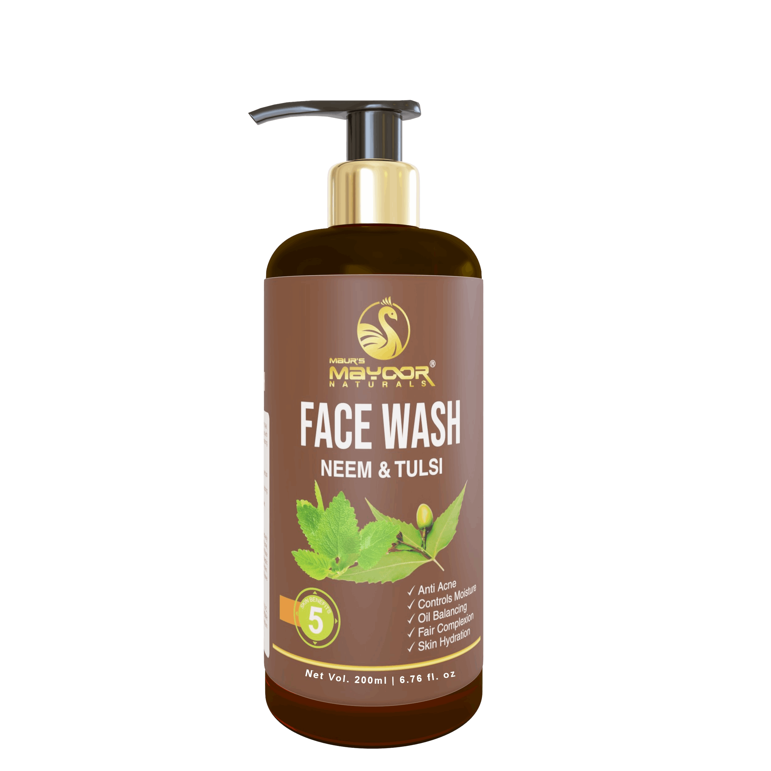 MAYOOR NEEM & TULSI FACEWASH - Maur Herbals