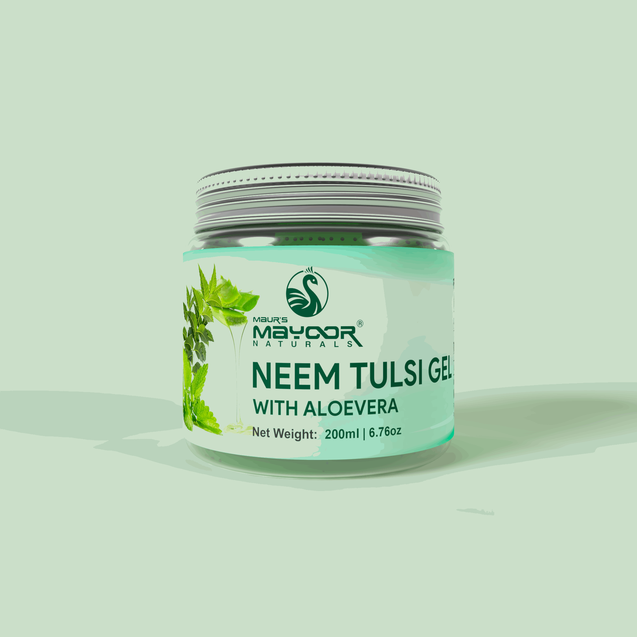MAYOOR NATURALS NEEM TULSI FACE GEL - Maur Herbals