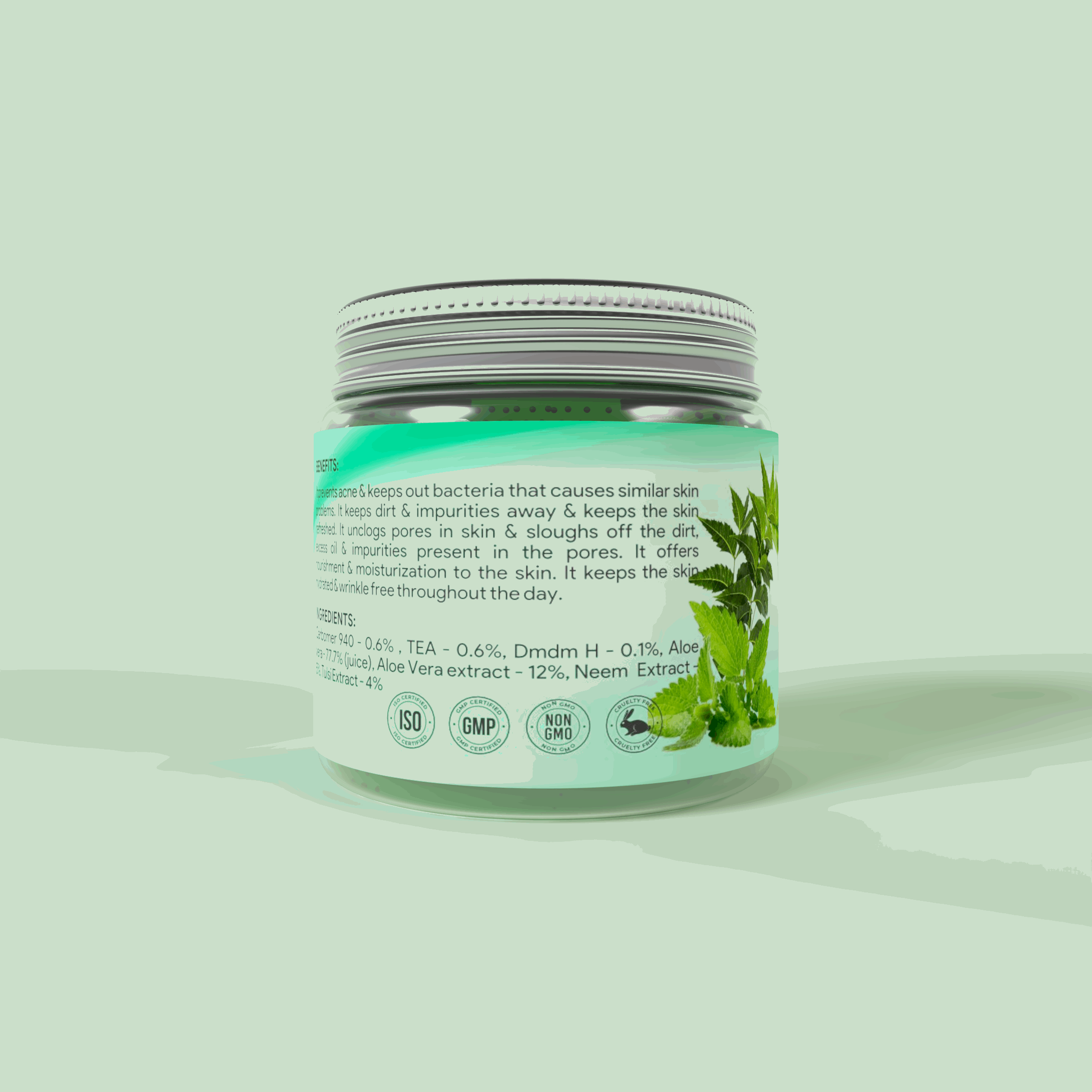 MAYOOR NATURALS NEEM TULSI FACE GEL - Maur Herbals