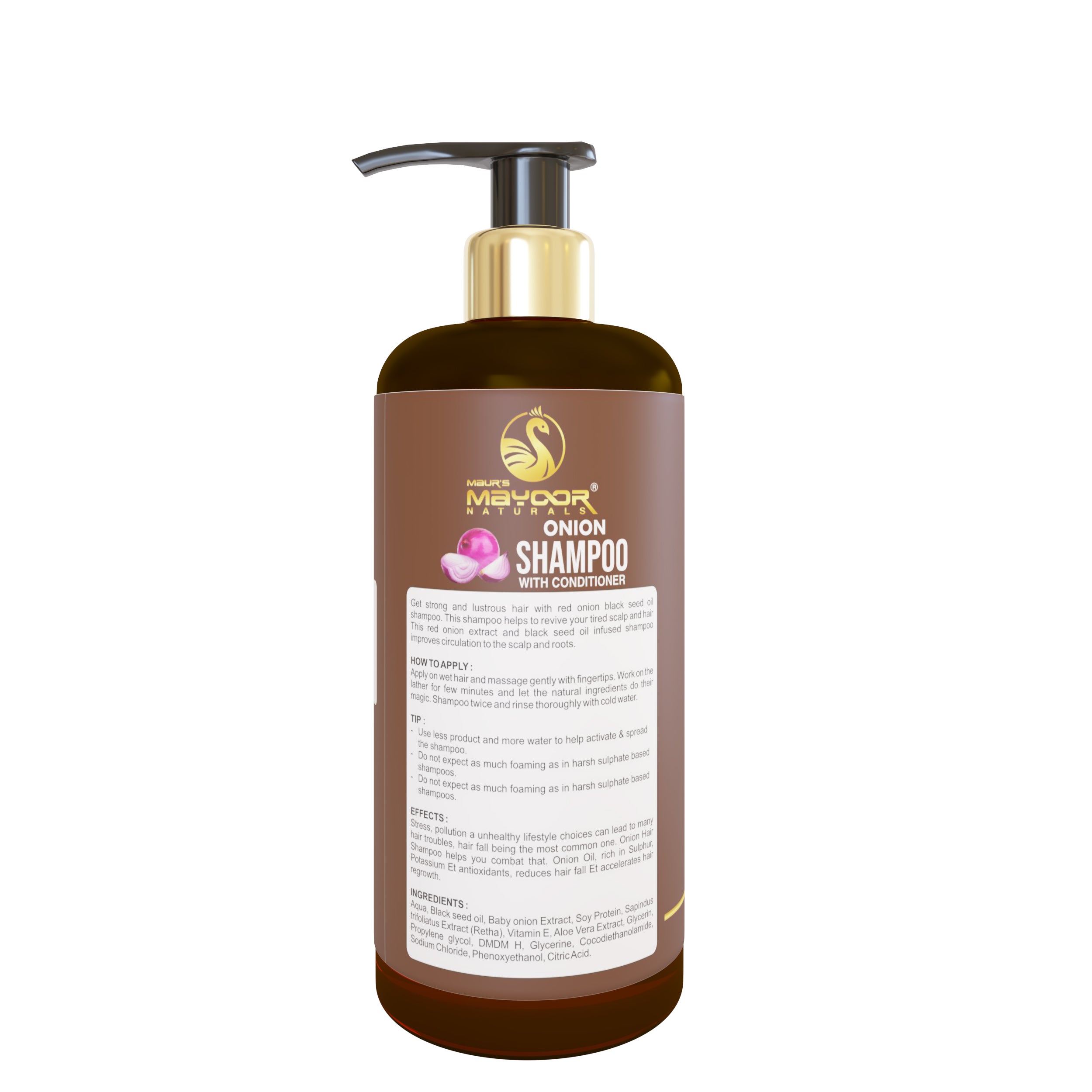 MAYOOR NATURALS ONION SHAMPOO - Maur Herbals