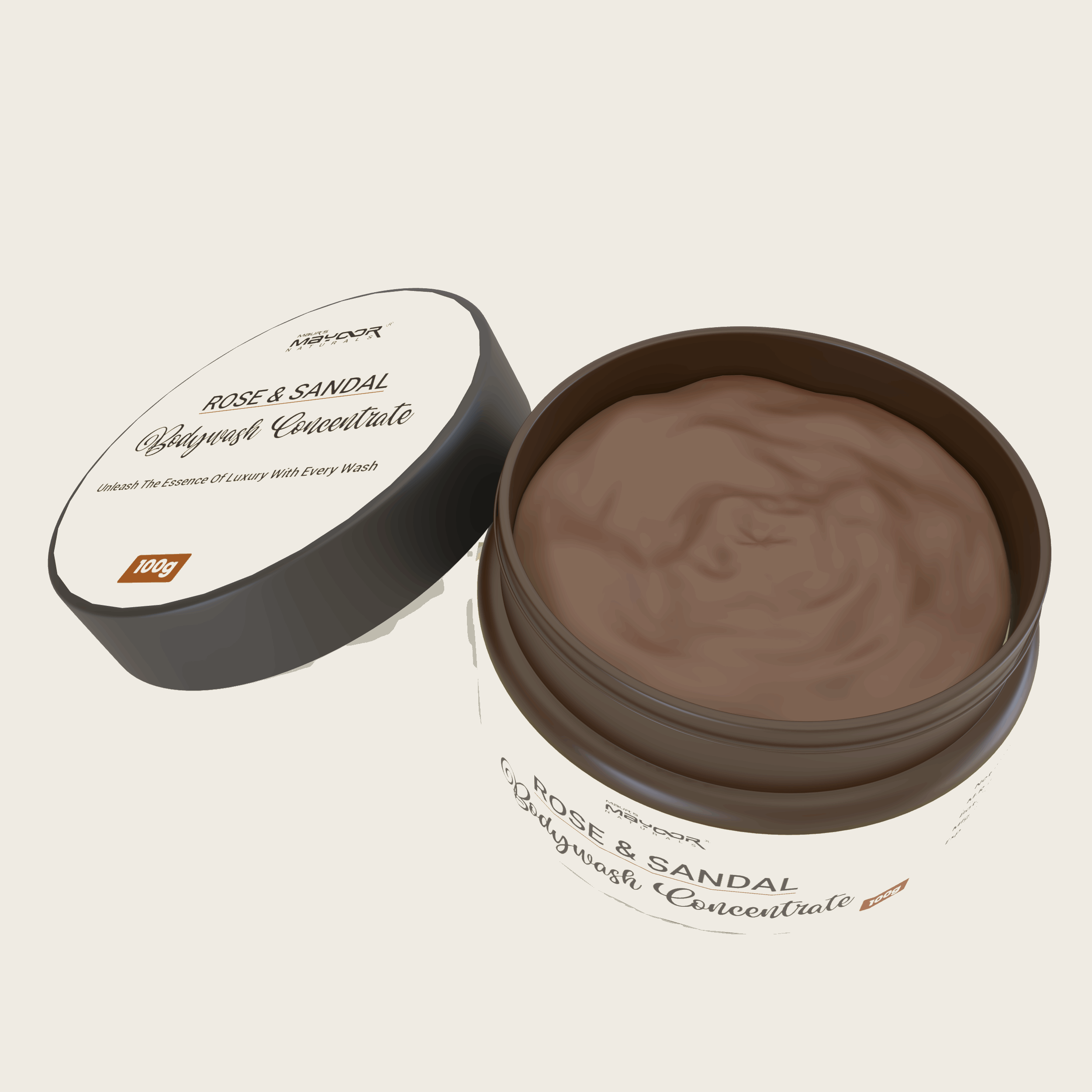 MAYOOR ROSE & SANDAL BODY WASH CONCENTRATE - Maur Herbals